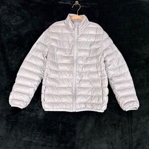 Eddie Bauer Kids Down Puffer Jacket Lightweight Zip Up Lilac Size M 7/8 Winter